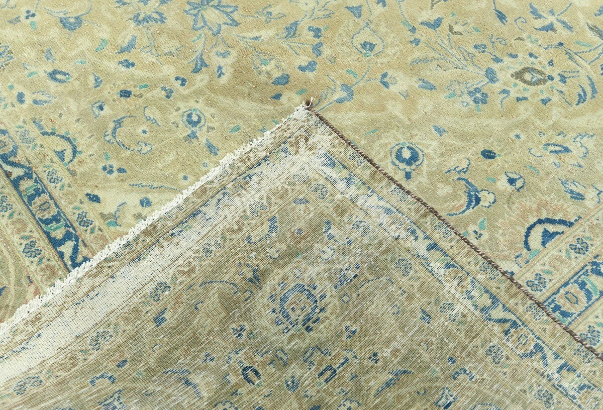 10X13 Ft Antique Stone-Washed Oriental Rug Floral