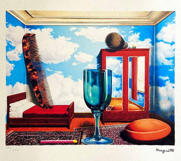 Ren Magritte Lithograph Coa Signed Numbered By