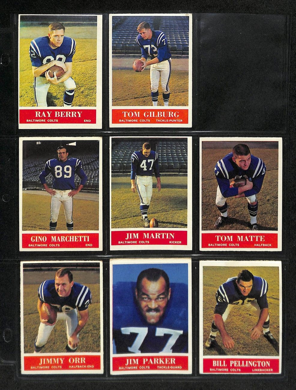 1964 Philadelphia Football Card Complete Set (1-198) Brown Starr Olsen Rc 197420