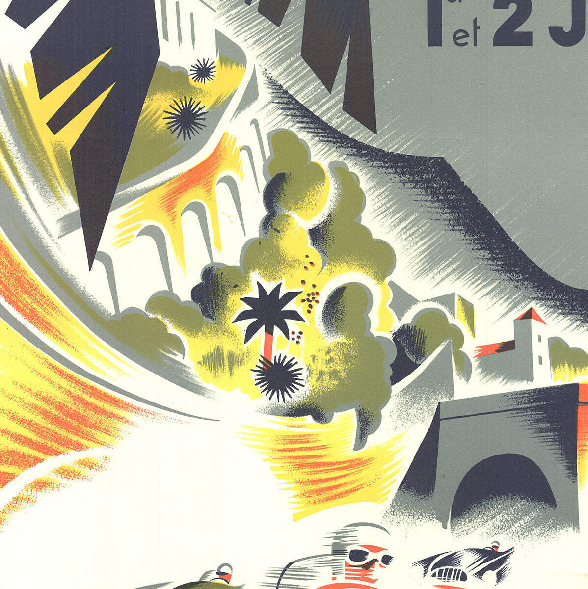 B. Minne Monaco Grand Prix " Lithograph Vintage