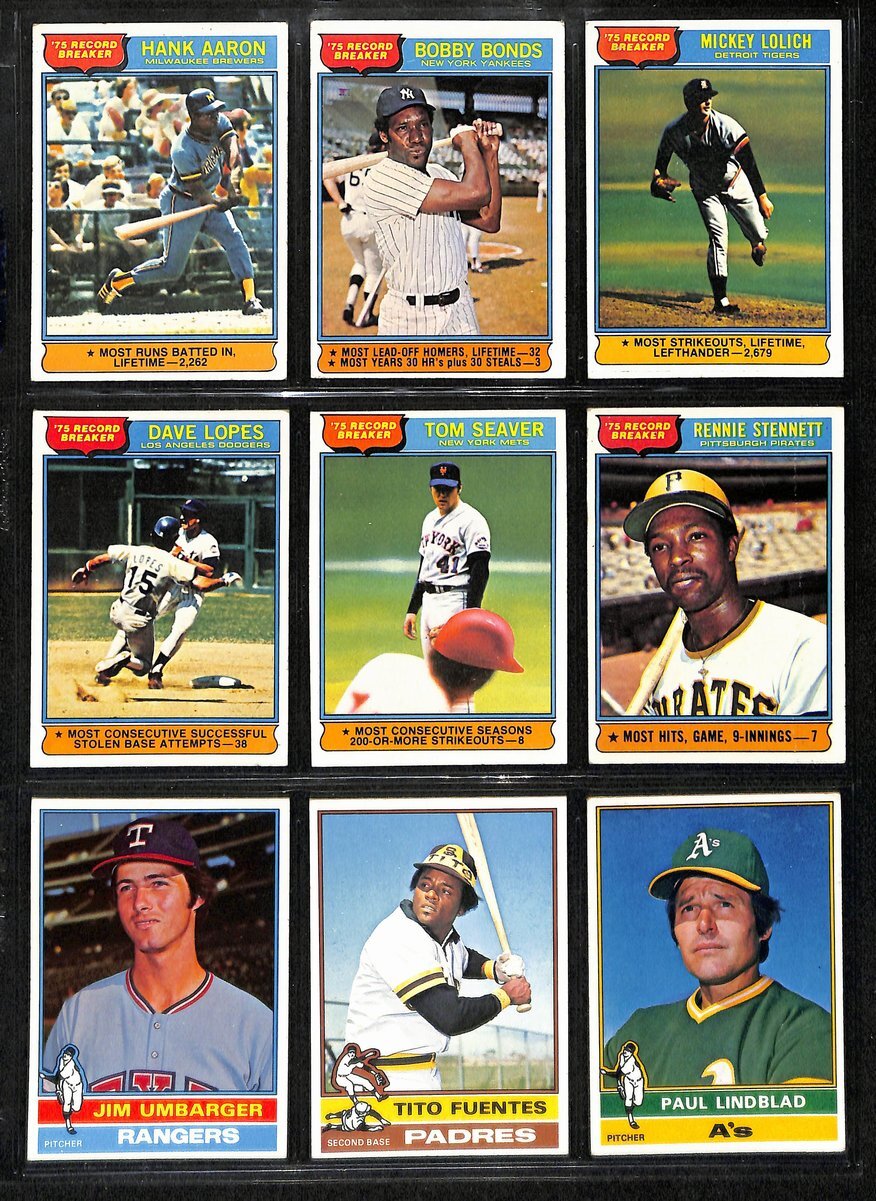 1976 Topps Baseball Complete Set (660) Brett Rc