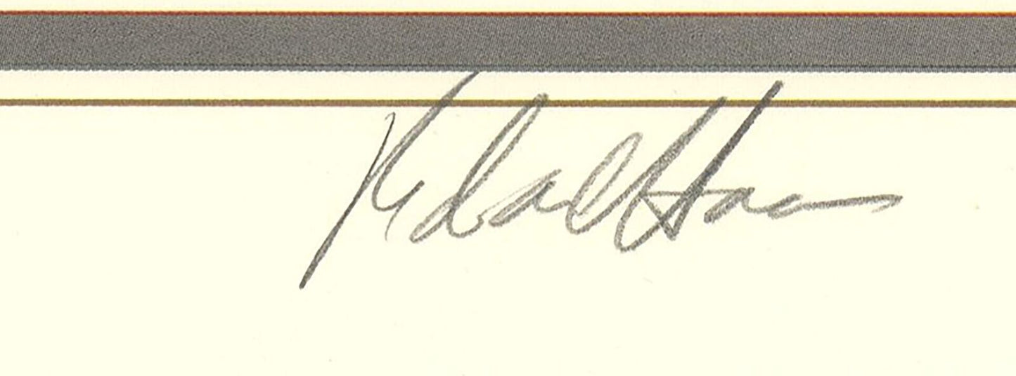 Richard Haas The Old Executive Office Building Signed " Offset Lithogr