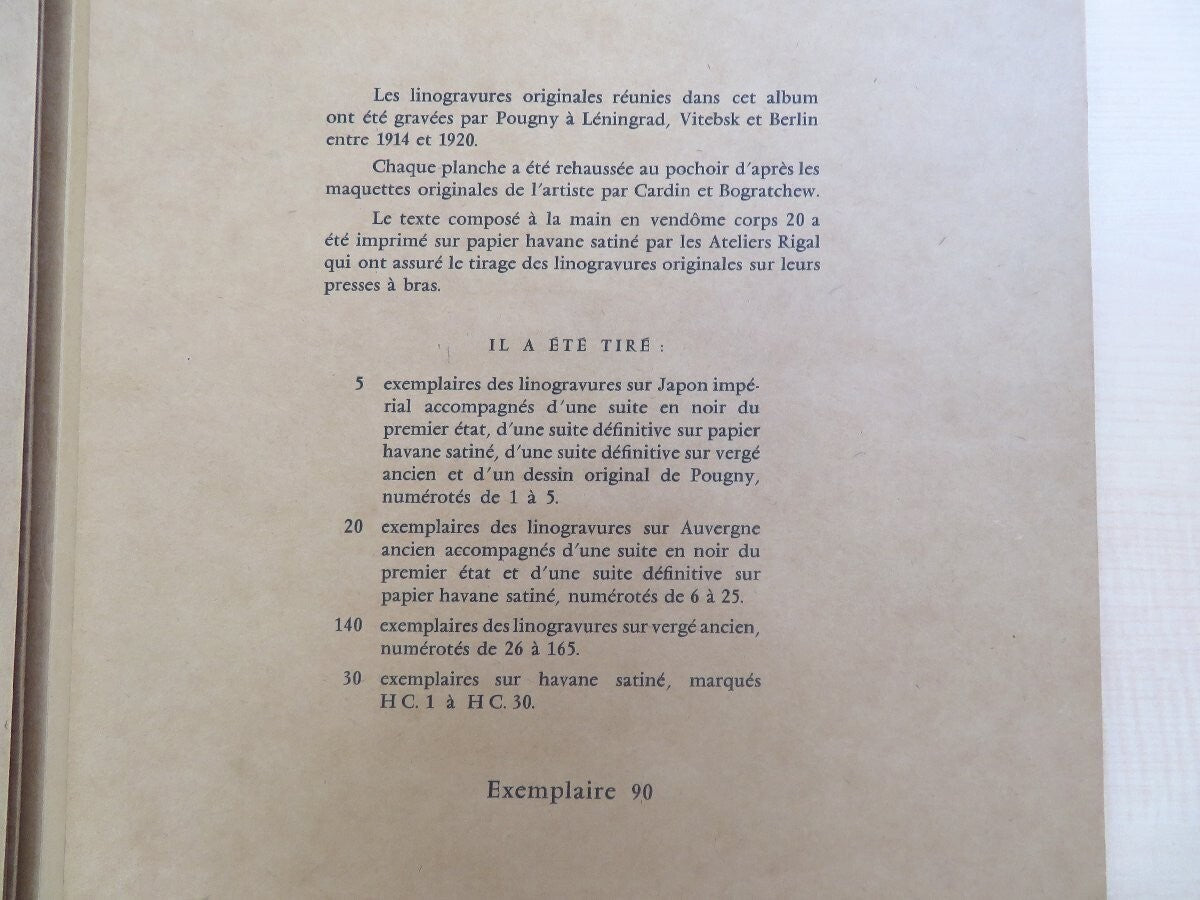 Pougny: Dix Linogravures Originales 1914-1920'
