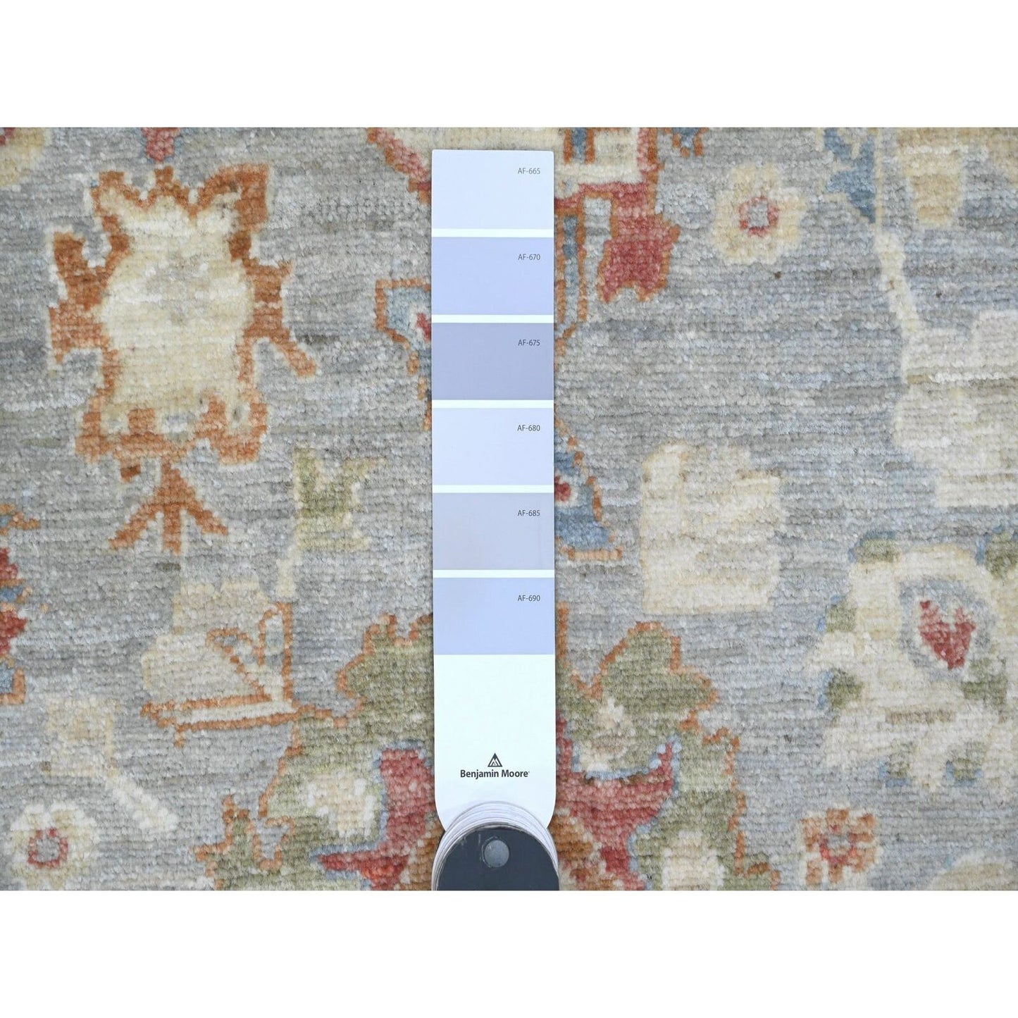 8'X9'8" Gray Ziegler Mahal Revival Hand Knotted Pure Wool Oriental Rug