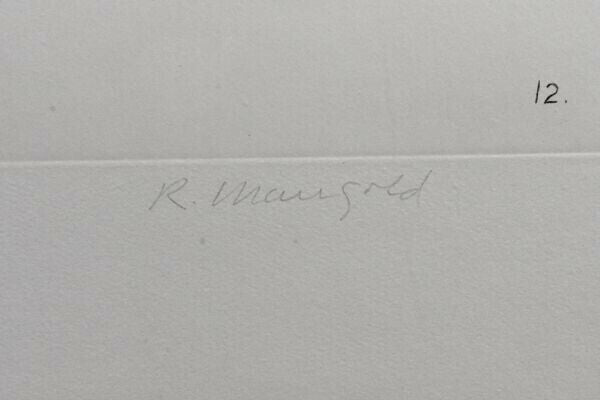 Robert Mangold (American, 1937) Original Etching Aquatint Pencil Signed Ap10