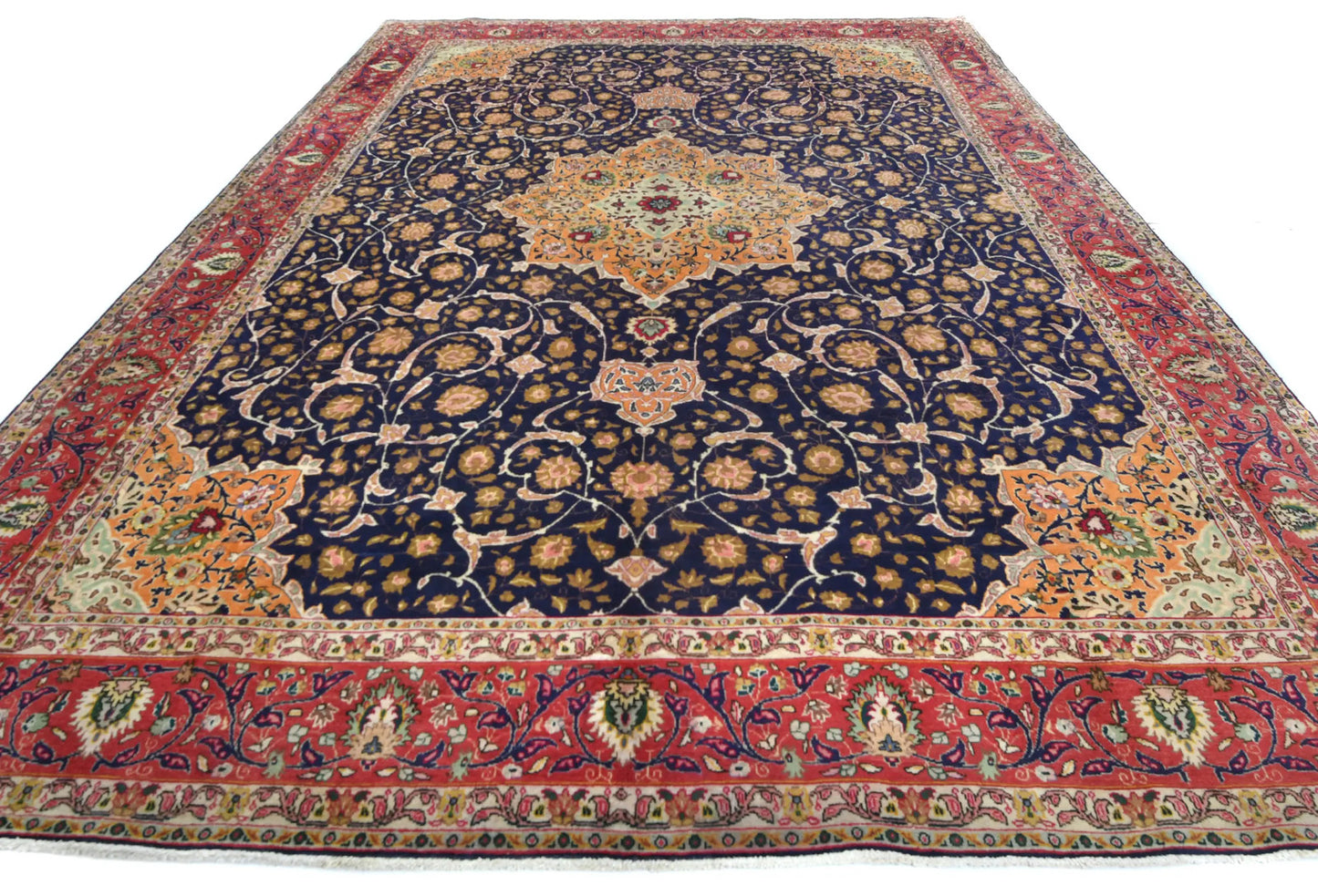 Vintage Handmade Oriental Rug 10X13 Ft Classic