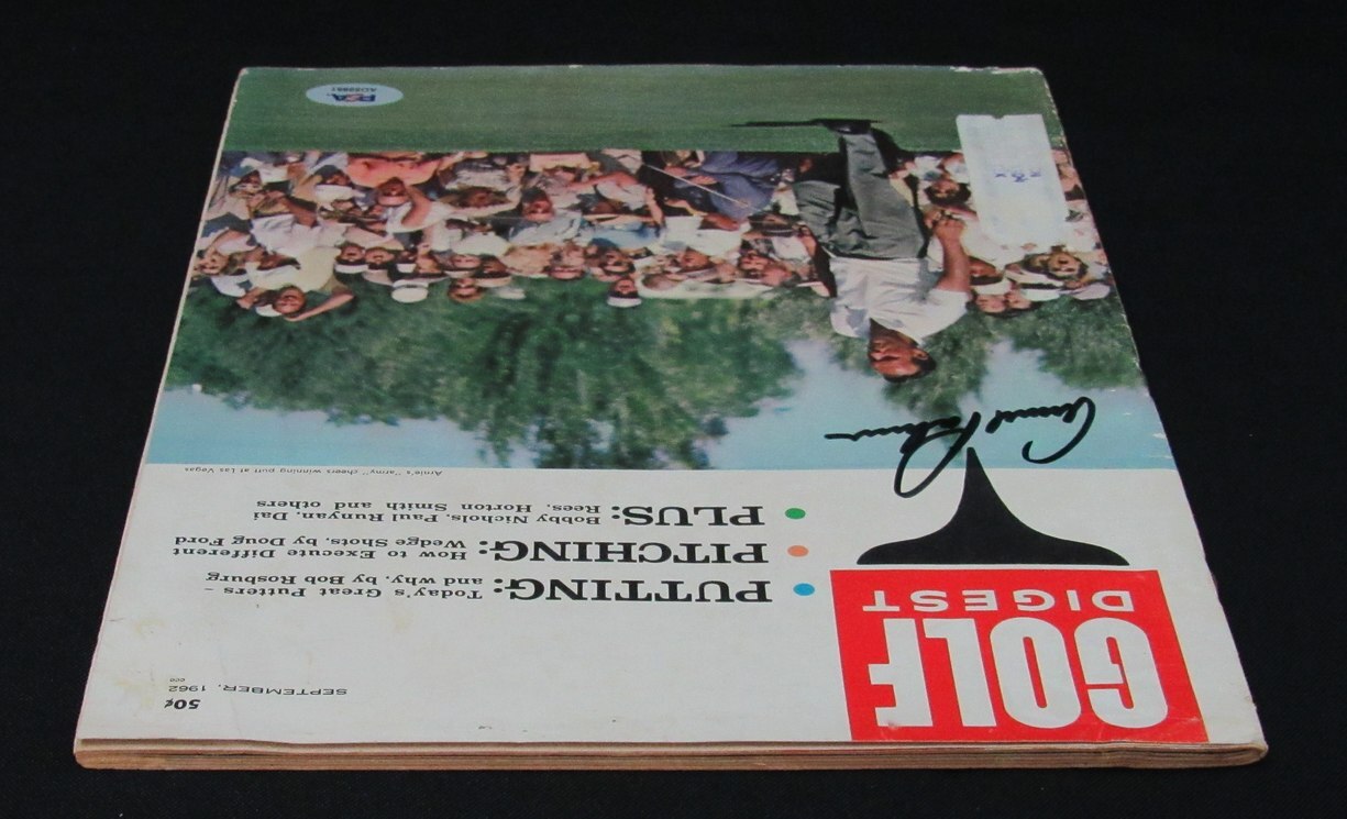 Arnold Palmer Signed/Auto September 1962 Golf