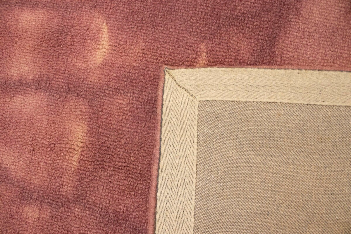 Deep Blush Hand-Tufted Tie-Dye Abstract Rug