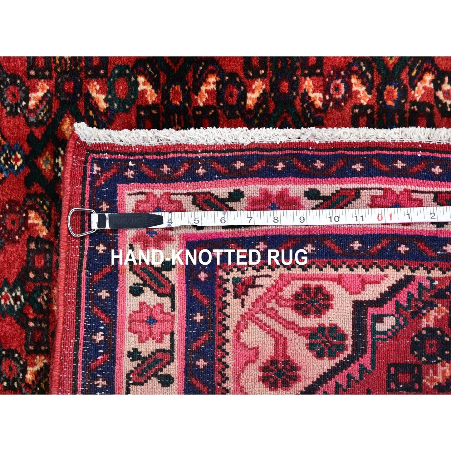 3'5"X10'4" New Farsian Amadan Mahi Fish Design Wide Runner Hand Made Rug