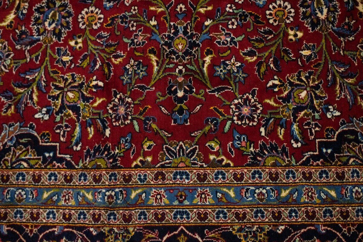 Large Hand-Knotted Vintage Oriental Rug