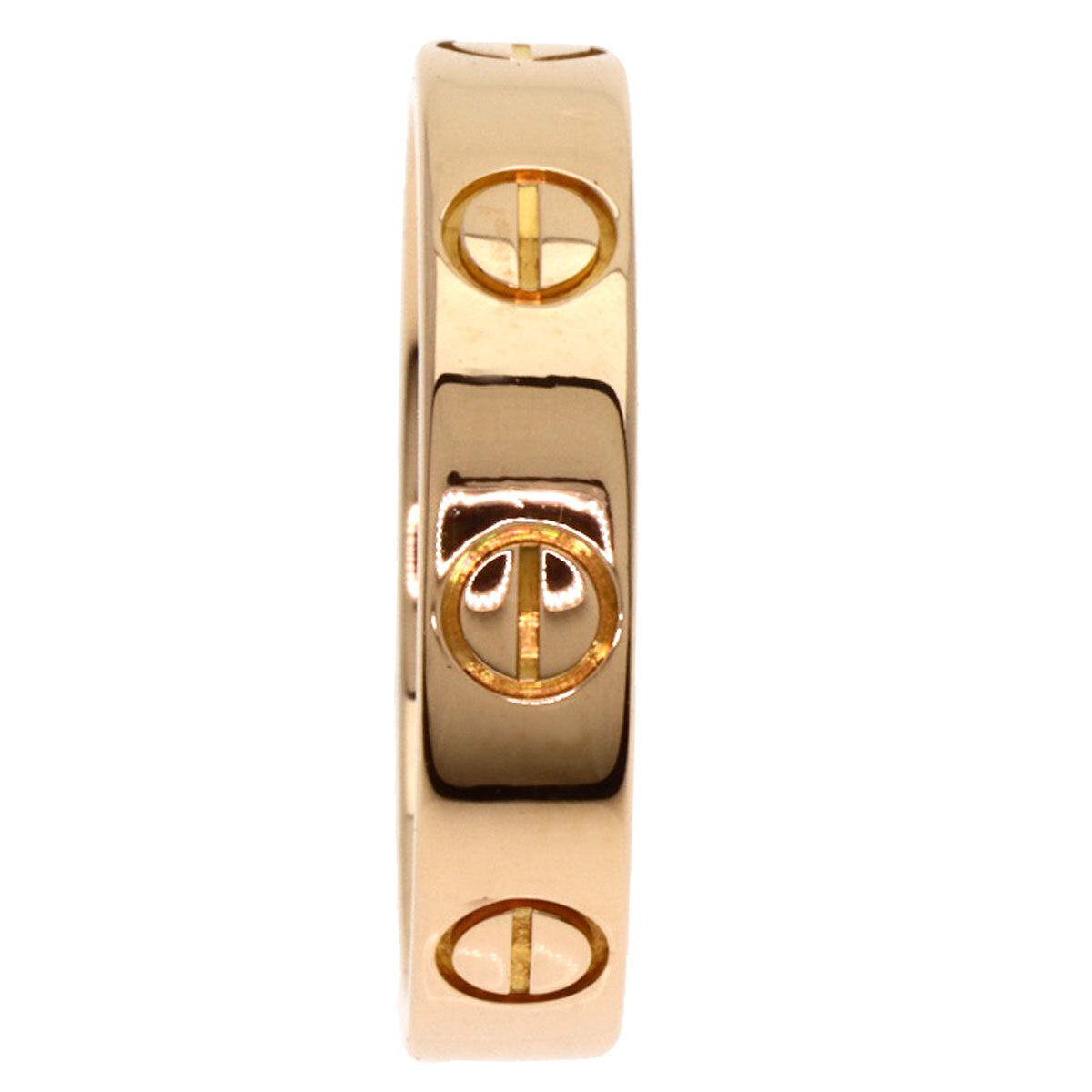 Cartier Ring Mini Love Ring # 47 K18 Pink Gold