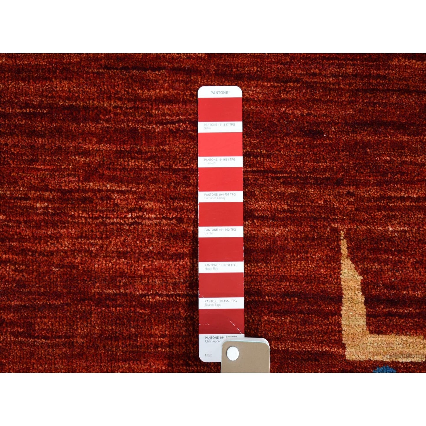 10'3"X14' Red Antiqued Bejar Design Natural Dyes Wool Hand Knotted Rug