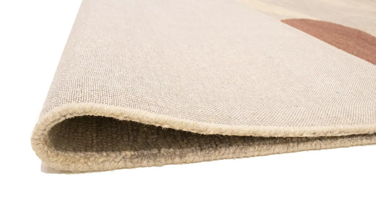 Rare Abstract Style Hand-Tufted Rug Foyer Size