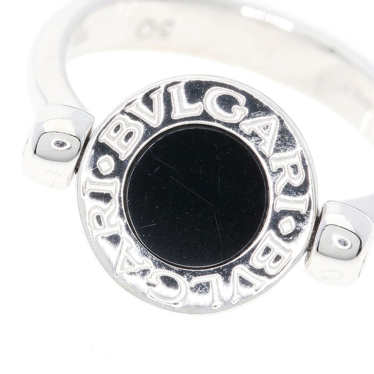 Bvlgari Ring Bvlgari Bvlgari Flip Diamond Onyx