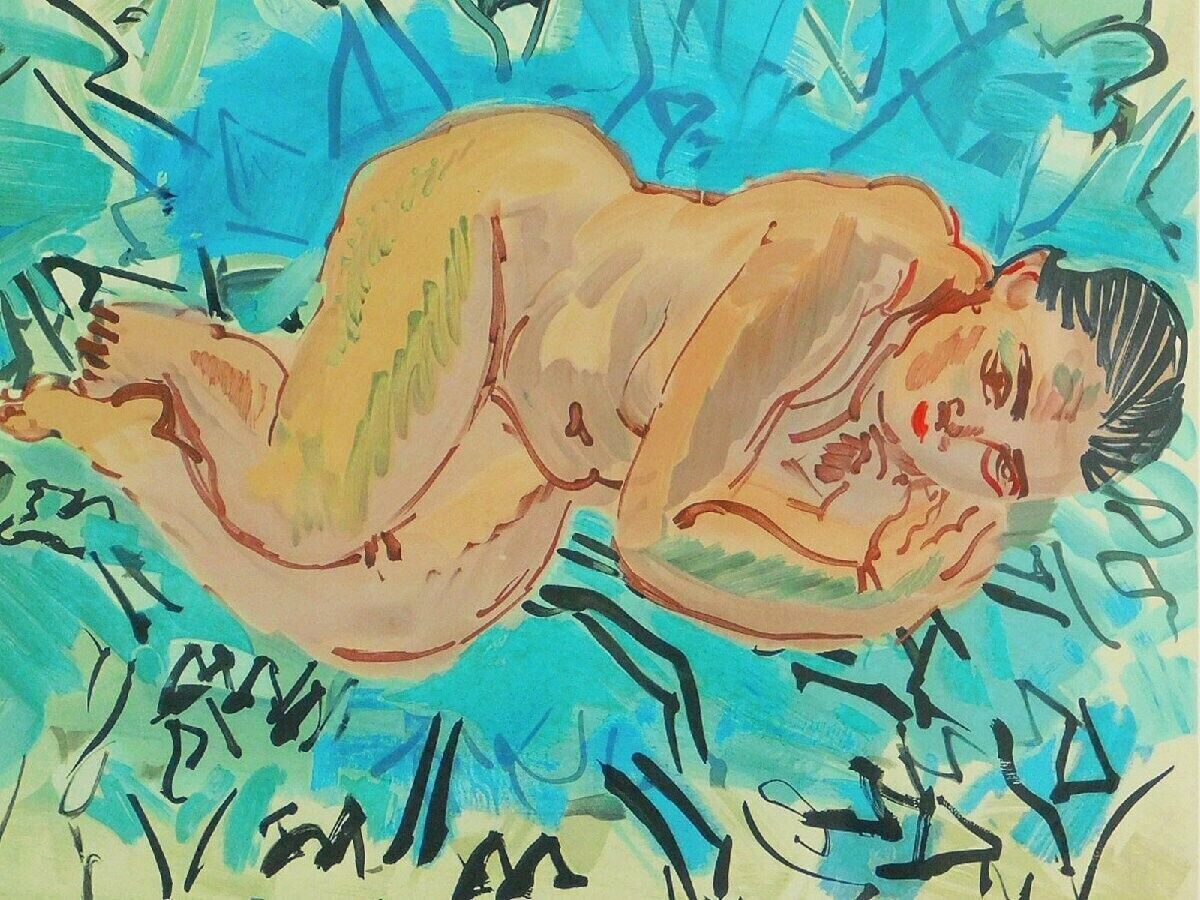 Raoul Dufy Nu Couche 1969 Lithograph On Arches