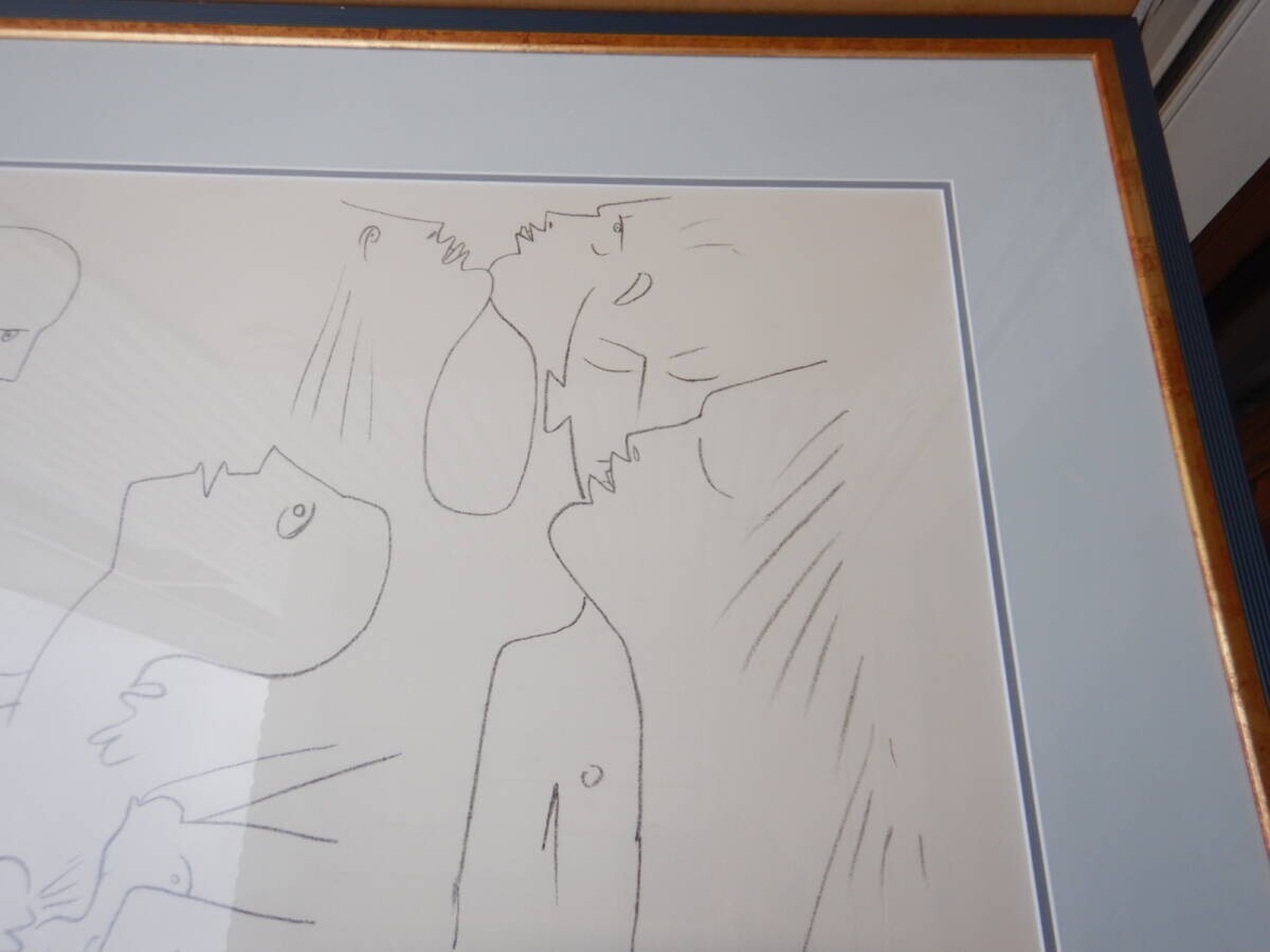 Jean Cocteau Large Lithograph Print Limited