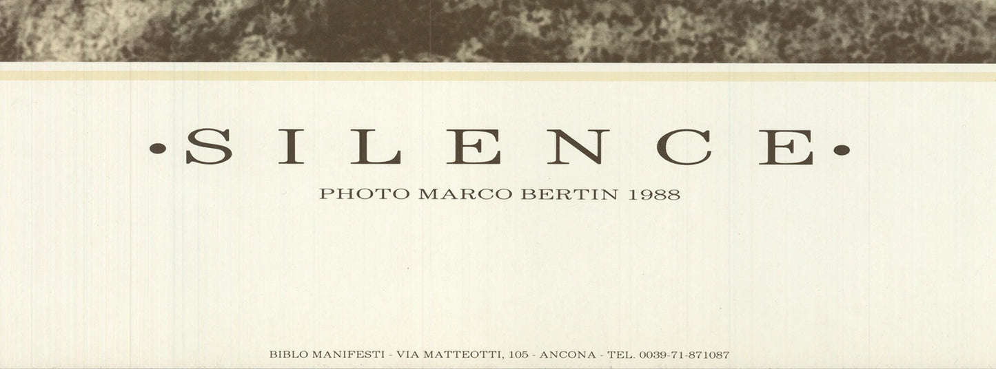 Marco Bertin Silence " Offset Lithograph Photography Black & White