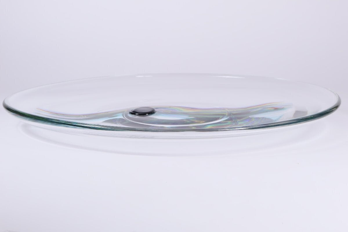 Archimede Seguso Murano Glass Large Dish Plate