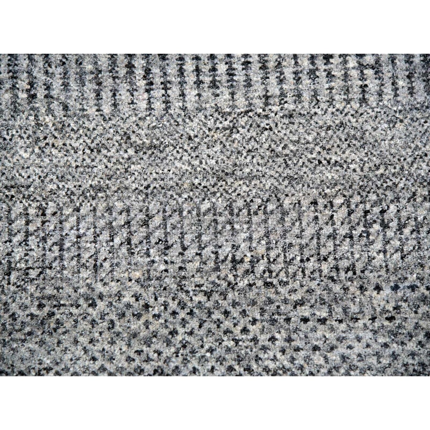14'X14' Ellie Gray Hand Knotted Plain Modern Grass Design Wool Round Rug