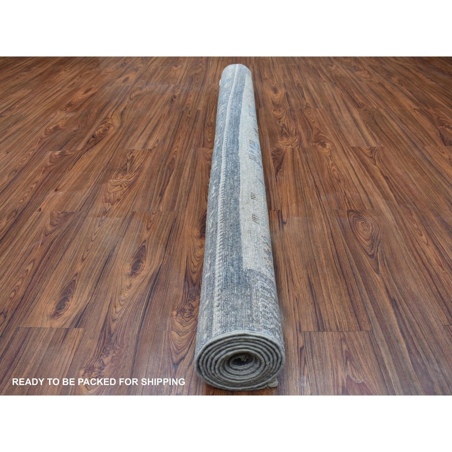 5'10"X8'10" Gray Folk Art Kashkuli Gabbeh Hand-Knotted Wool Village Rug