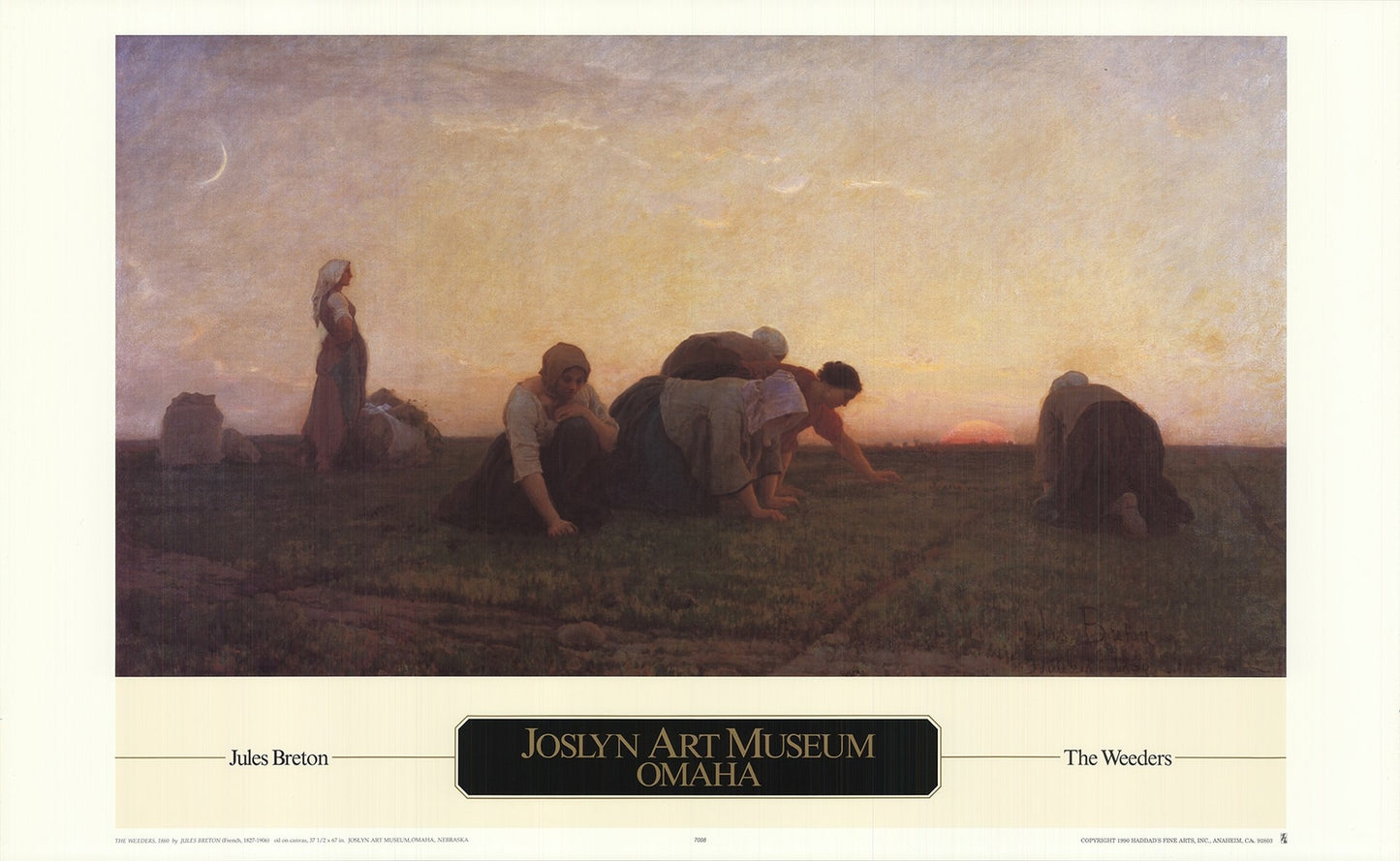 Jules Breton The Weeders (Large) " Offset Lithograph Impressio