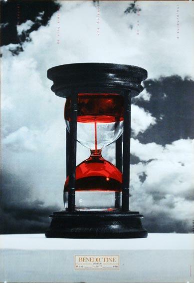Benedictine Hourglass French Liquor Poster On Canson Paper Original Serigraph