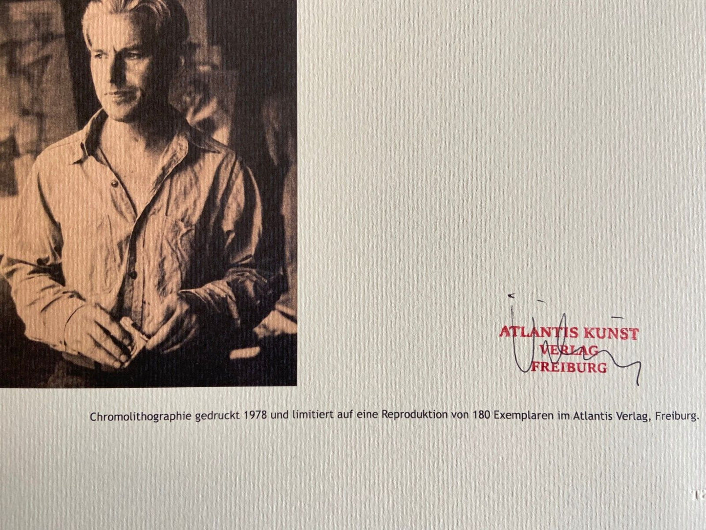 Willem De Kooning Lithograph Coa Signature & Stamp