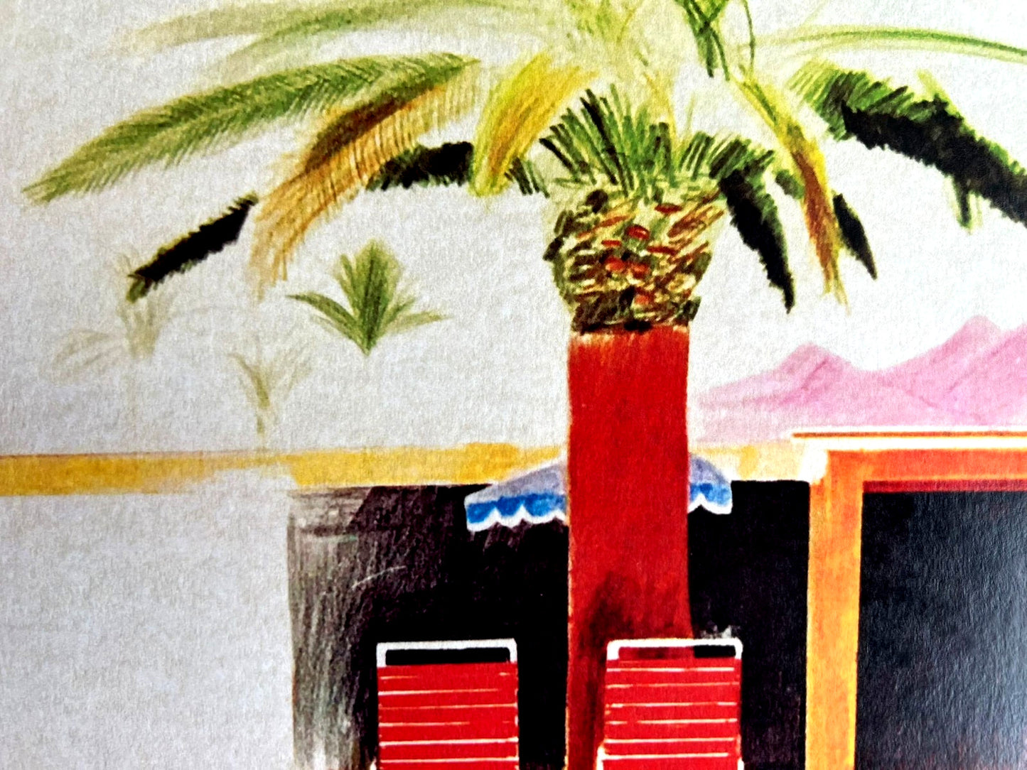 David Hockney Lithograph Coa Signed
