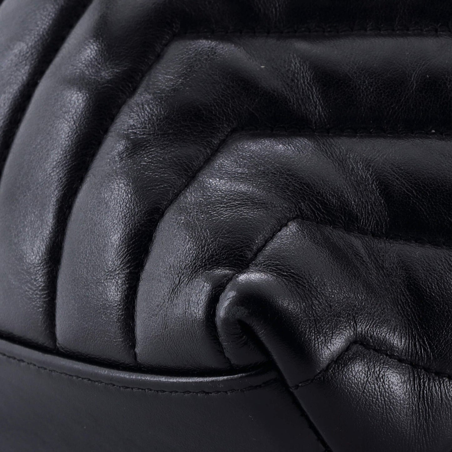 Saint Laurent Loulou Backpack Matelasse Chevron Leather Small