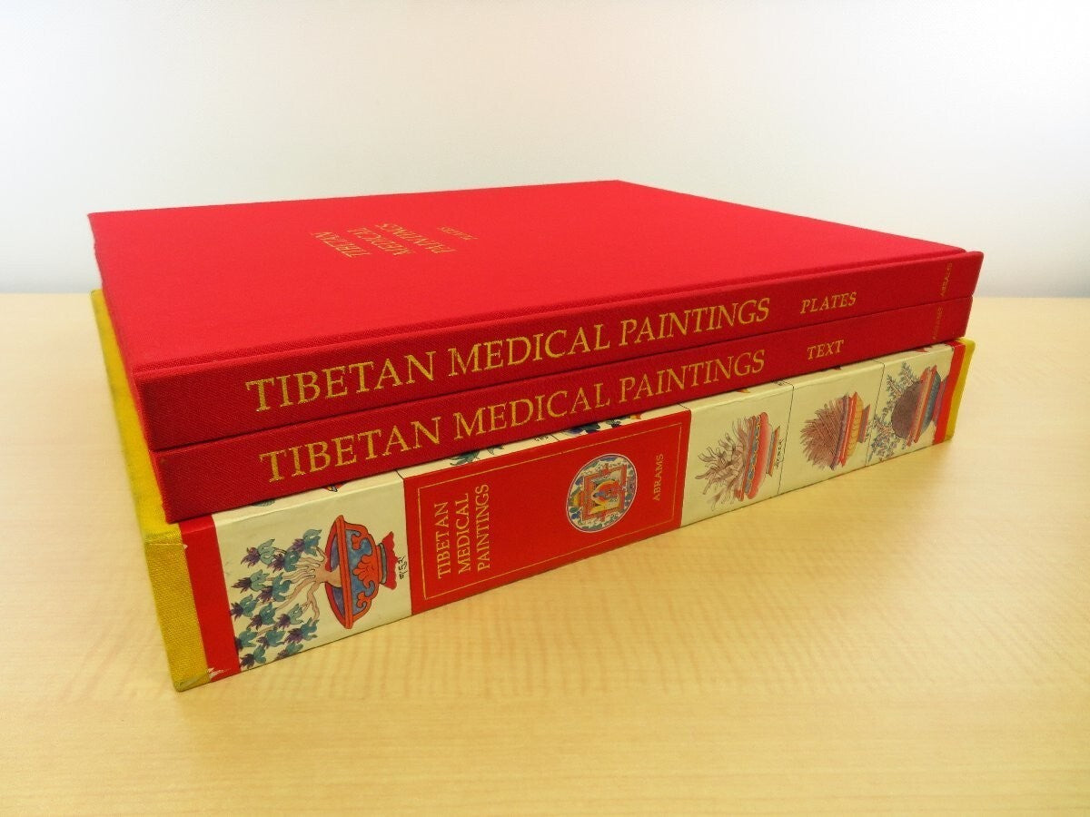 Tibetan Medical Paintings By Gyurme Dorje, 1992, 2 Volumes, Rare Complete Set