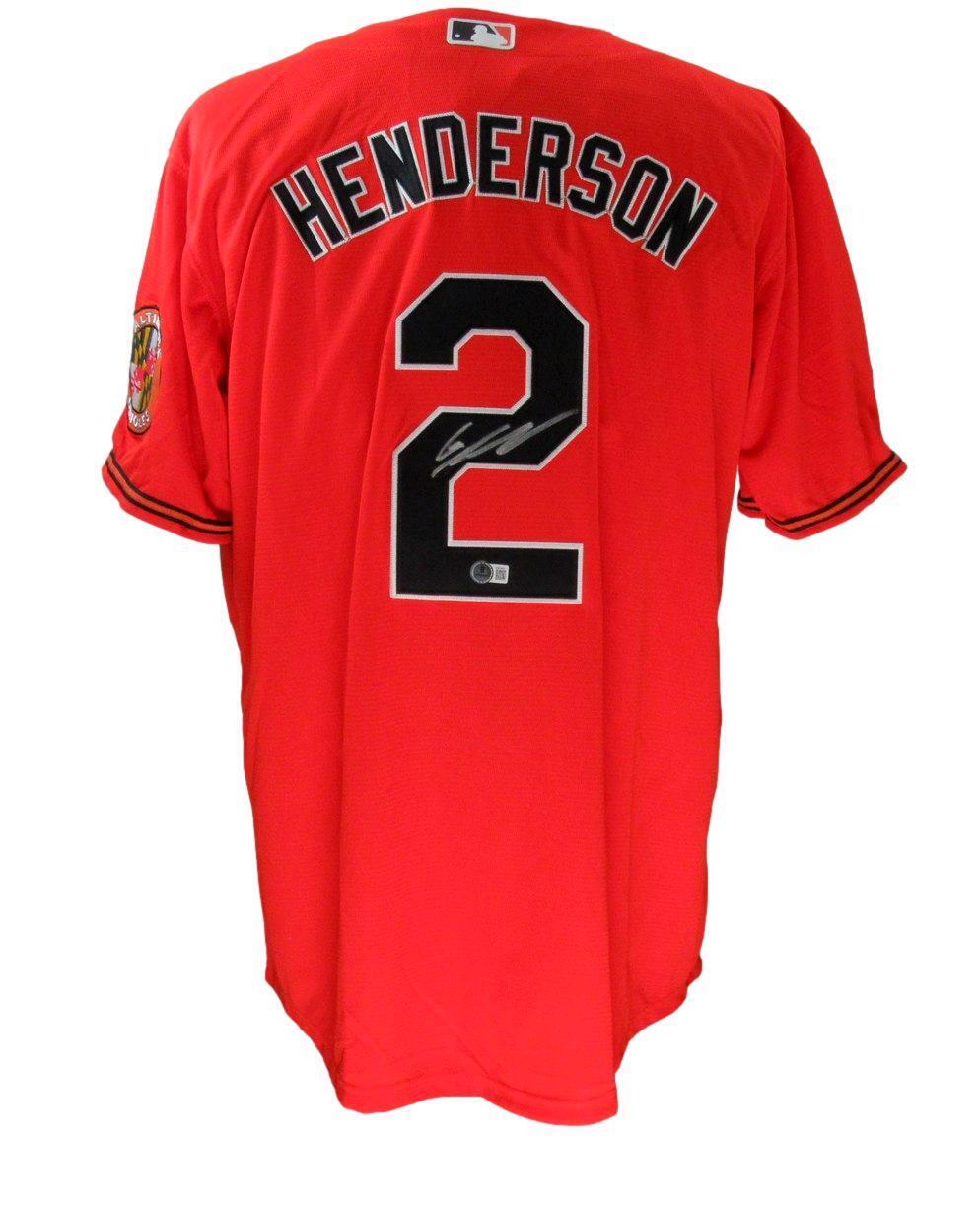 Gunnar Henderson Baltimore Orioles Signed Nike Xl