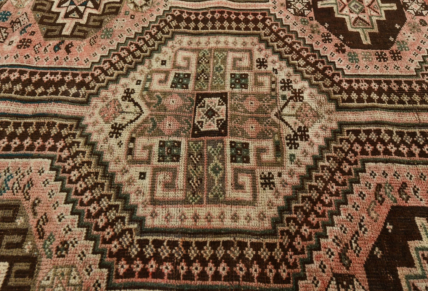 Semi-Antique Tribal Design Wool Oriental Rug
