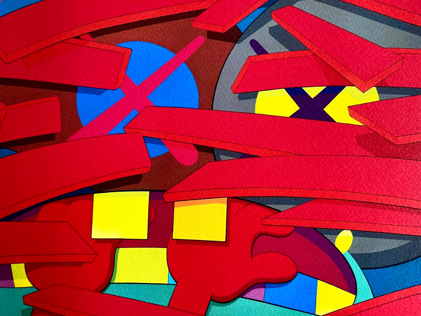 Kaws Lithograph Mori Art Museum Coa Numbered
