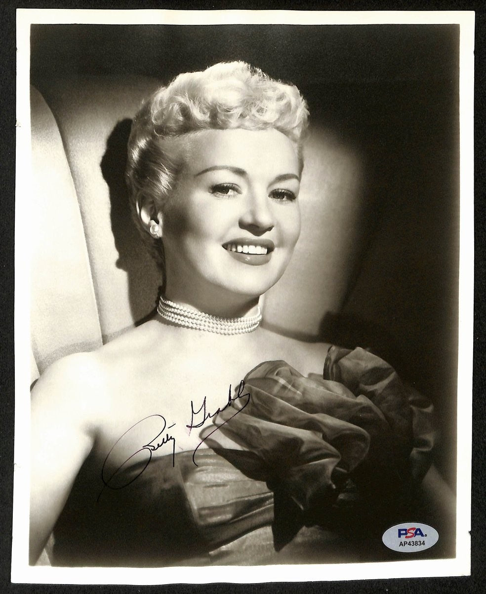 Betty Grable Actor Signed/Autographed Vintage