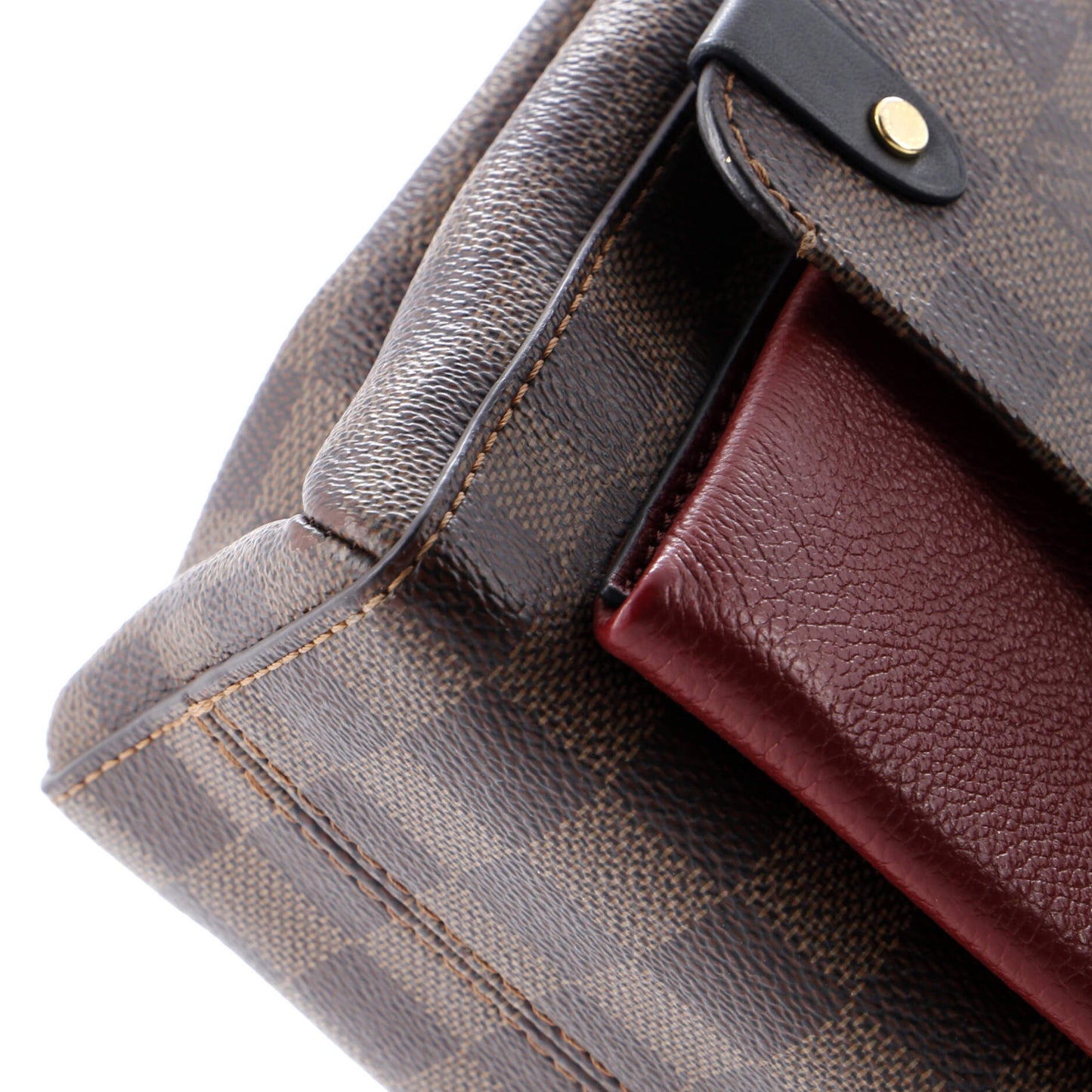 Louis Vuitton Vavin Handbag Damier With Leather Pm