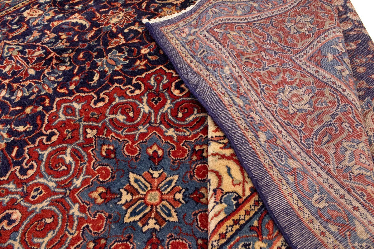 Handmade Vintage Oriental Rug 10X13 Ft Floral