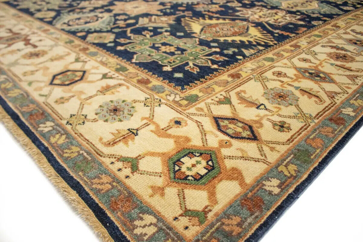 8X10 ft Handmade Indo Karajeh Oriental Rug