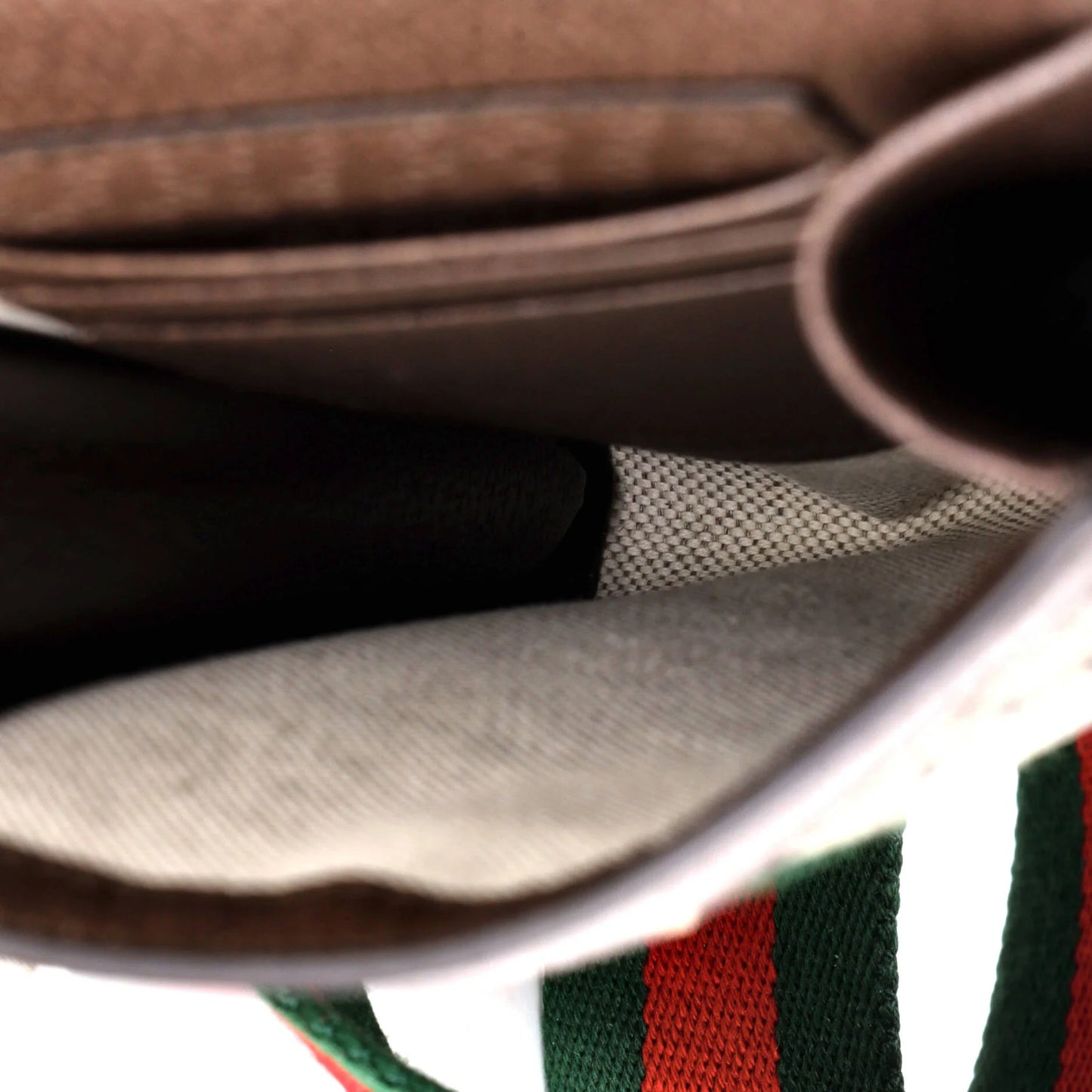 Gucci Ophidia Detachable Wallet Vertical Crossbody Gg Coated Canvas Mini