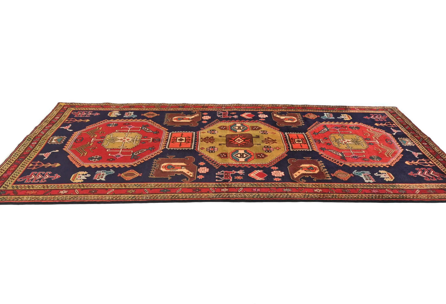 Handmade Tribal Pictorial Design Oriental Runner
