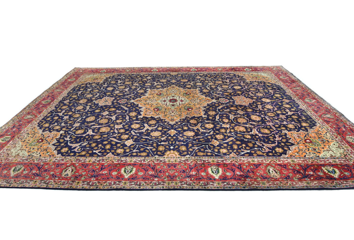 Vintage Handmade Oriental Rug 10X13 Ft Classic