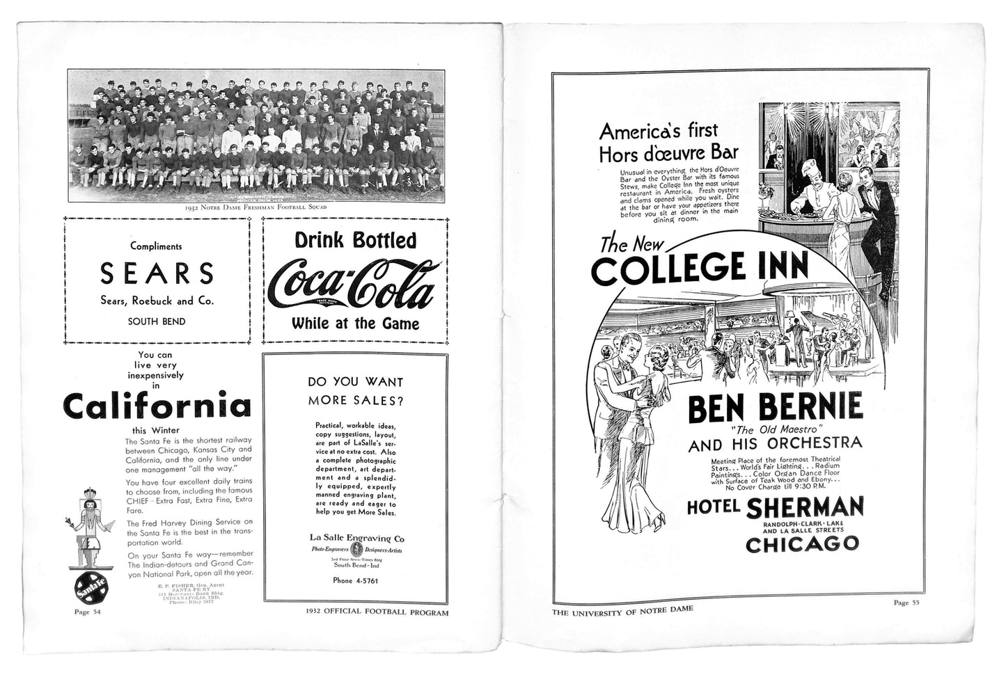 10/15/1932 Drake Vs. Notre Dame College Program
