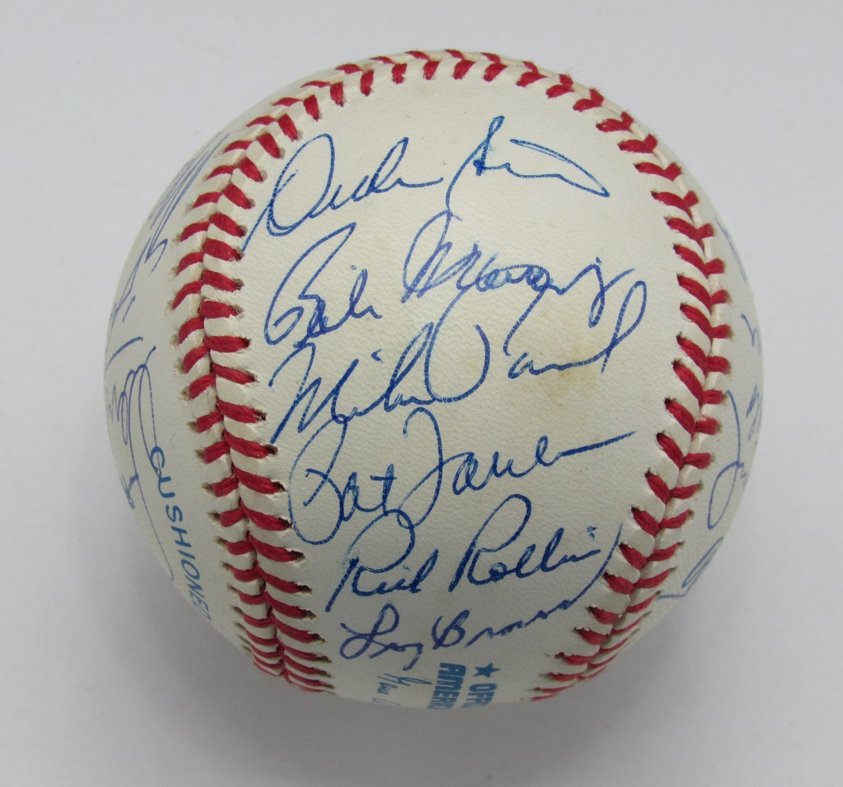 Cleveland Indians Team Signed By 21 Oal Baseball Grant Torborg Barker 191896