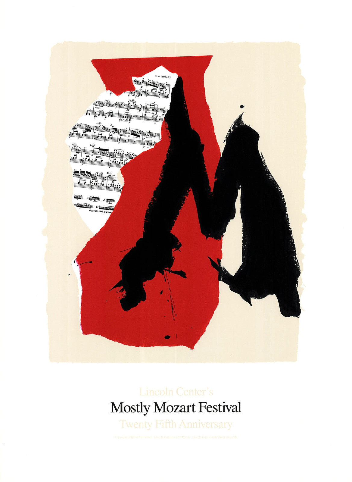 Robert Motherwell Mostly Mozart Festival " Serigraph Expressioni