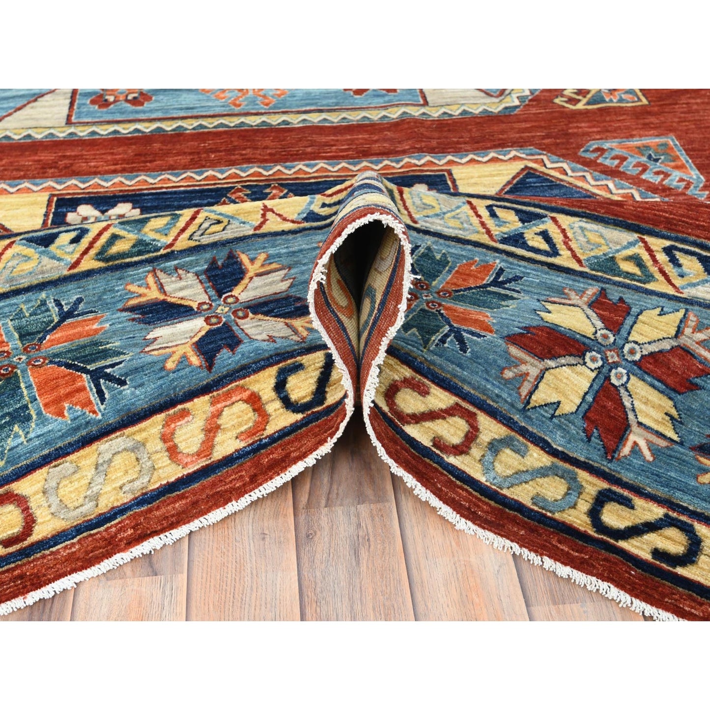 9'X12'2" Imperial Red Armenian Inspired Wool Hand Knotted Oriental Rug