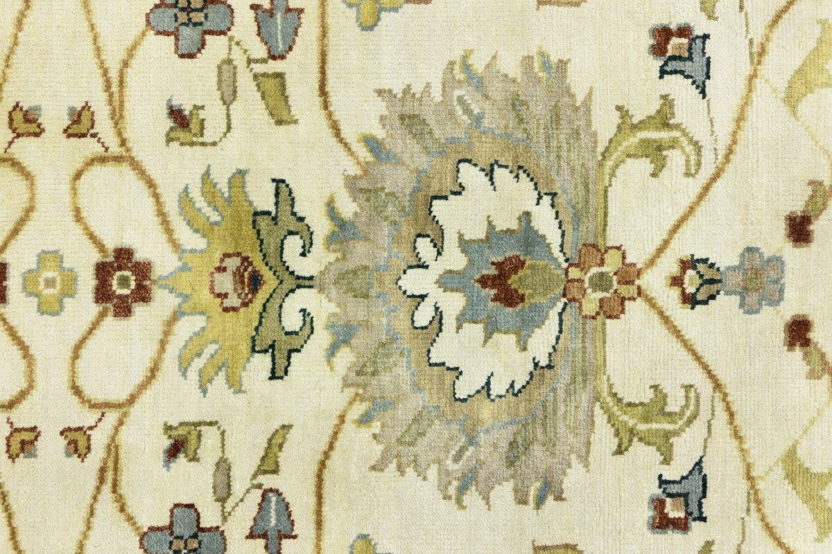 Hand-Knotted Vintage Style Floral Peshawar Osh