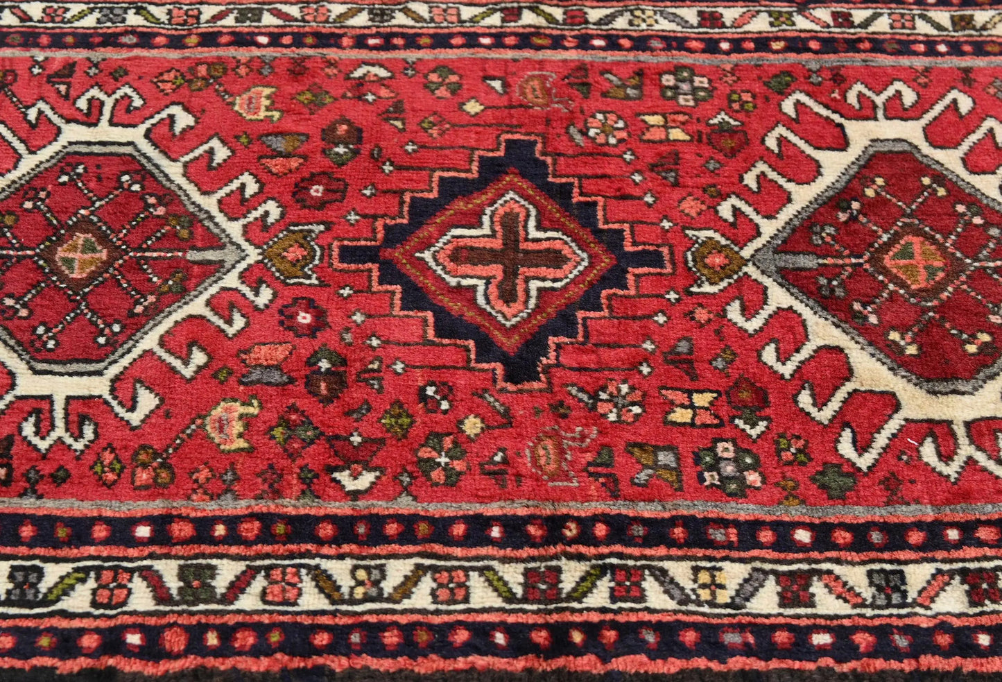 Handmade Vintage Oriental Runner Rug 2X10 Ft Red