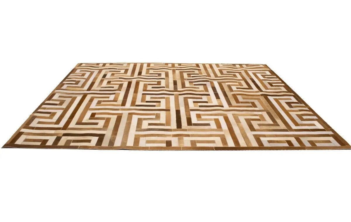 Contemporary Brown Cowhide Rug Large Modern