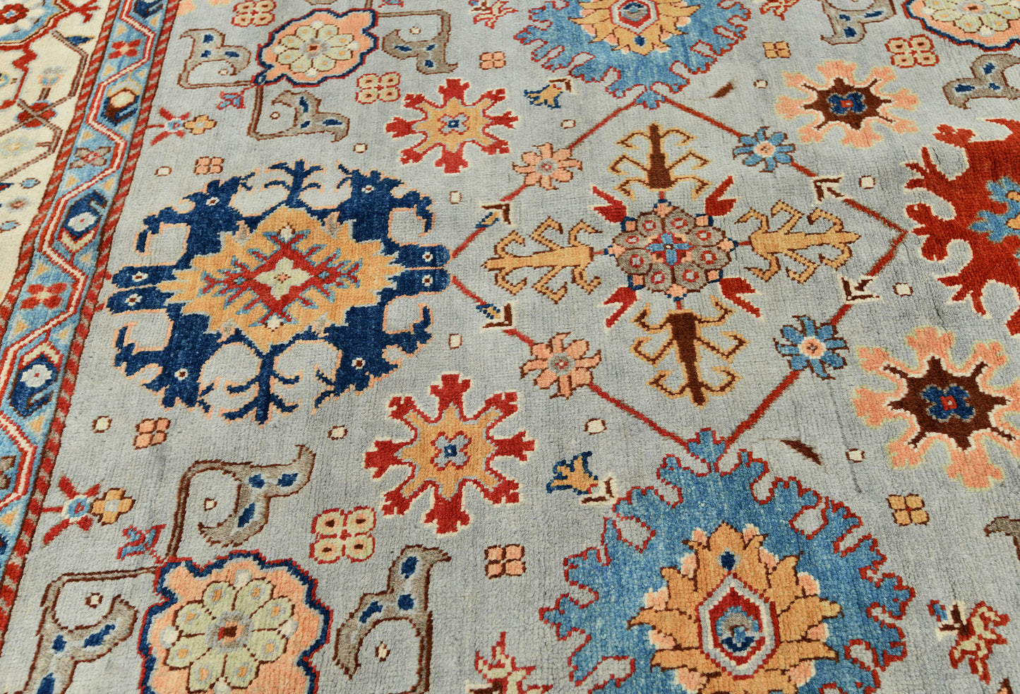 9X12 ft Handmade Kazak Serapi Oriental Rug Tribal