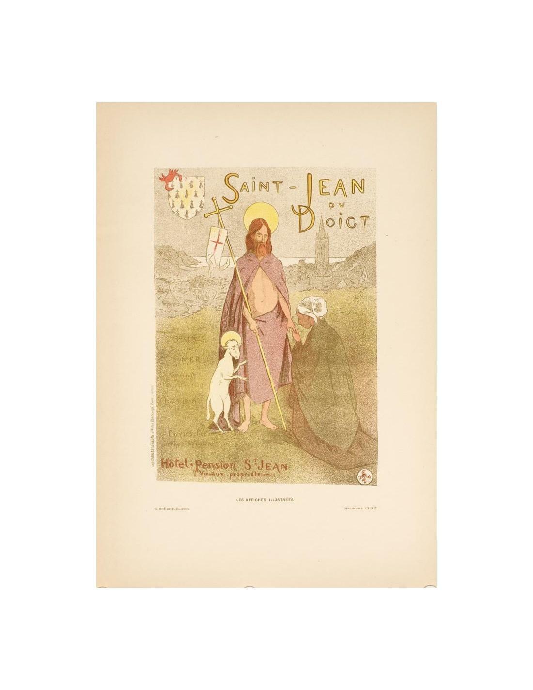 Original Vintage Poster Saint Jean By Nelaton For Affiches Illustrees 1896