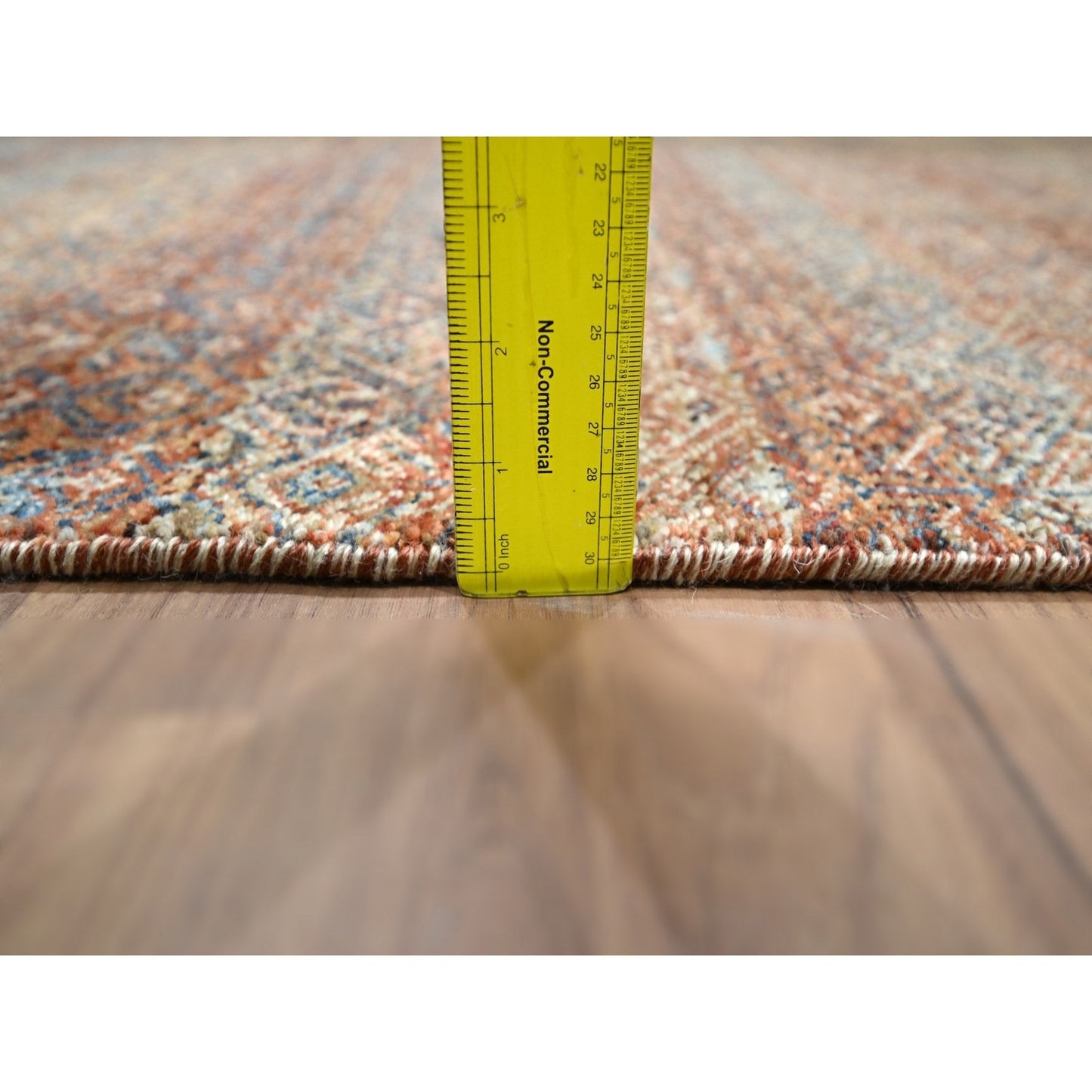 2'7"X10' Red Kohinoor Herat Pattern Soft Wool Hand Knotted Runner Rug